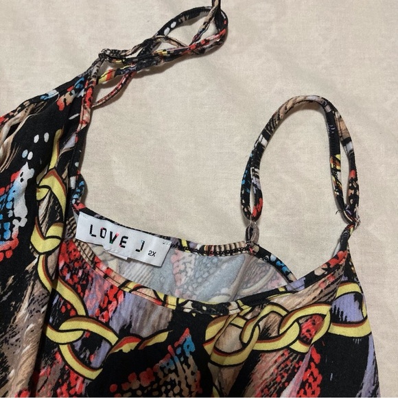 Love J Vibrant Chain Pattern Dress | Summer Fun | Girls Night - Picture 10 of 10